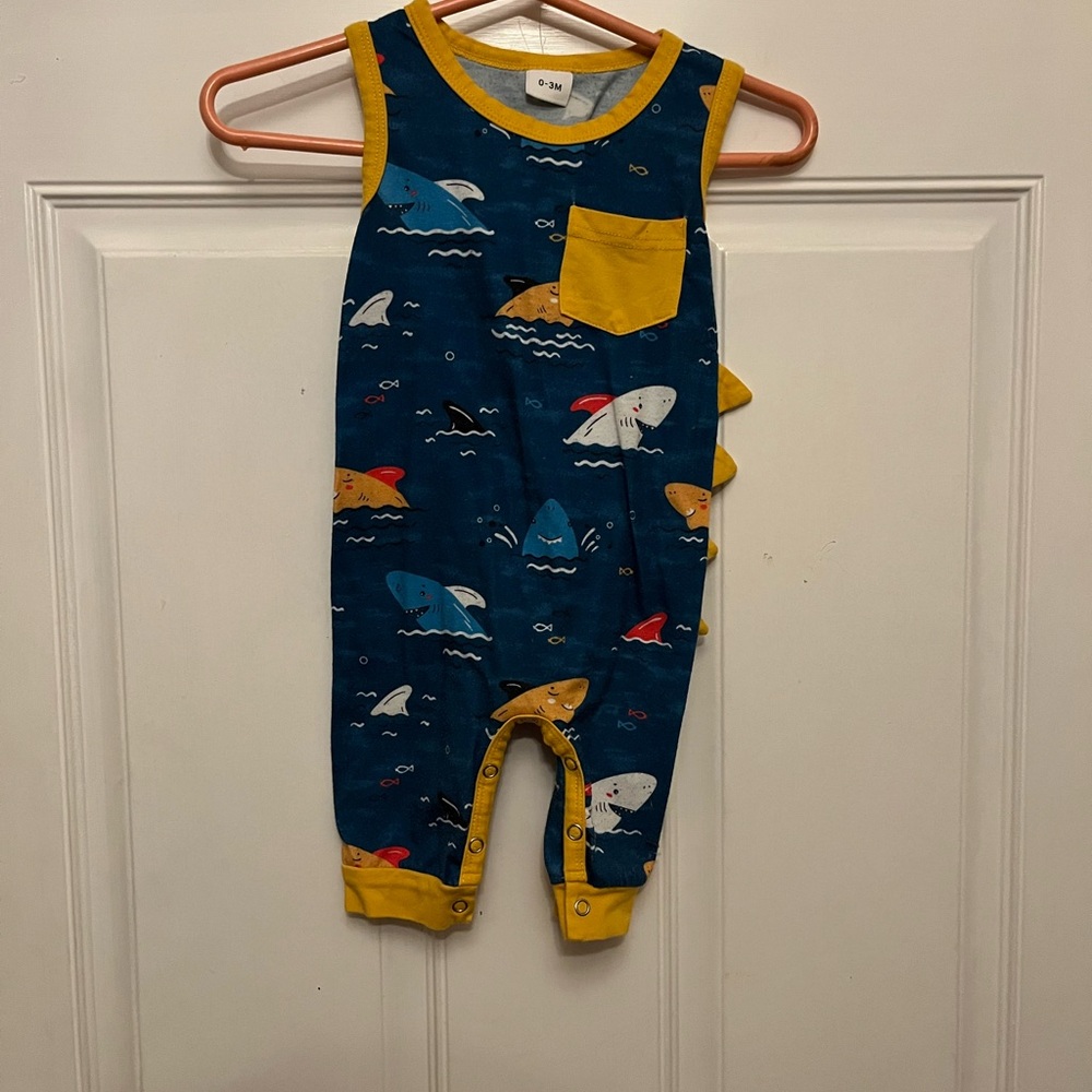 Blue and Yellow Kids Bodysuit